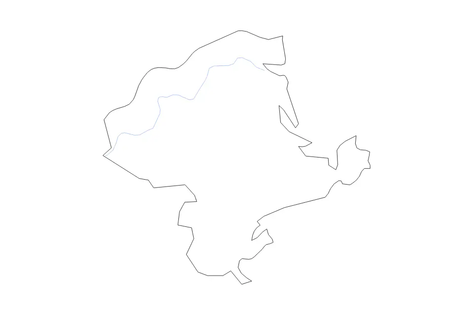 Mapa de Essex, Massachusetts de tipo contorno y ríos para América del Norte, con contorno y ríos con límites limpios.