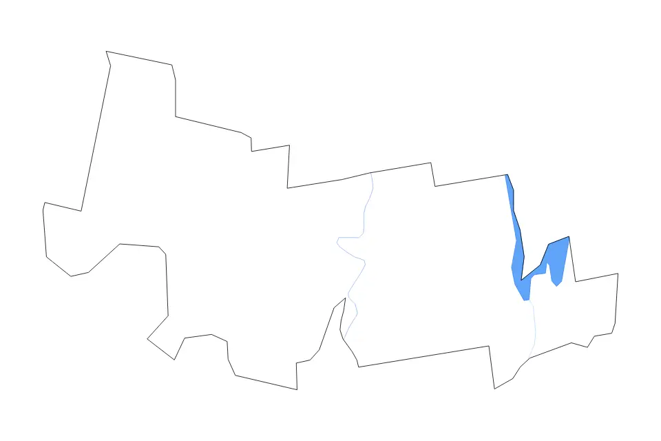 Carte de Hampshire, Massachusetts de type contour, lacs et rivières pour Amérique du Nord, montrant contour, lacs et rivières avec des éléments hydrographiques comme Quabbin Reservoir.