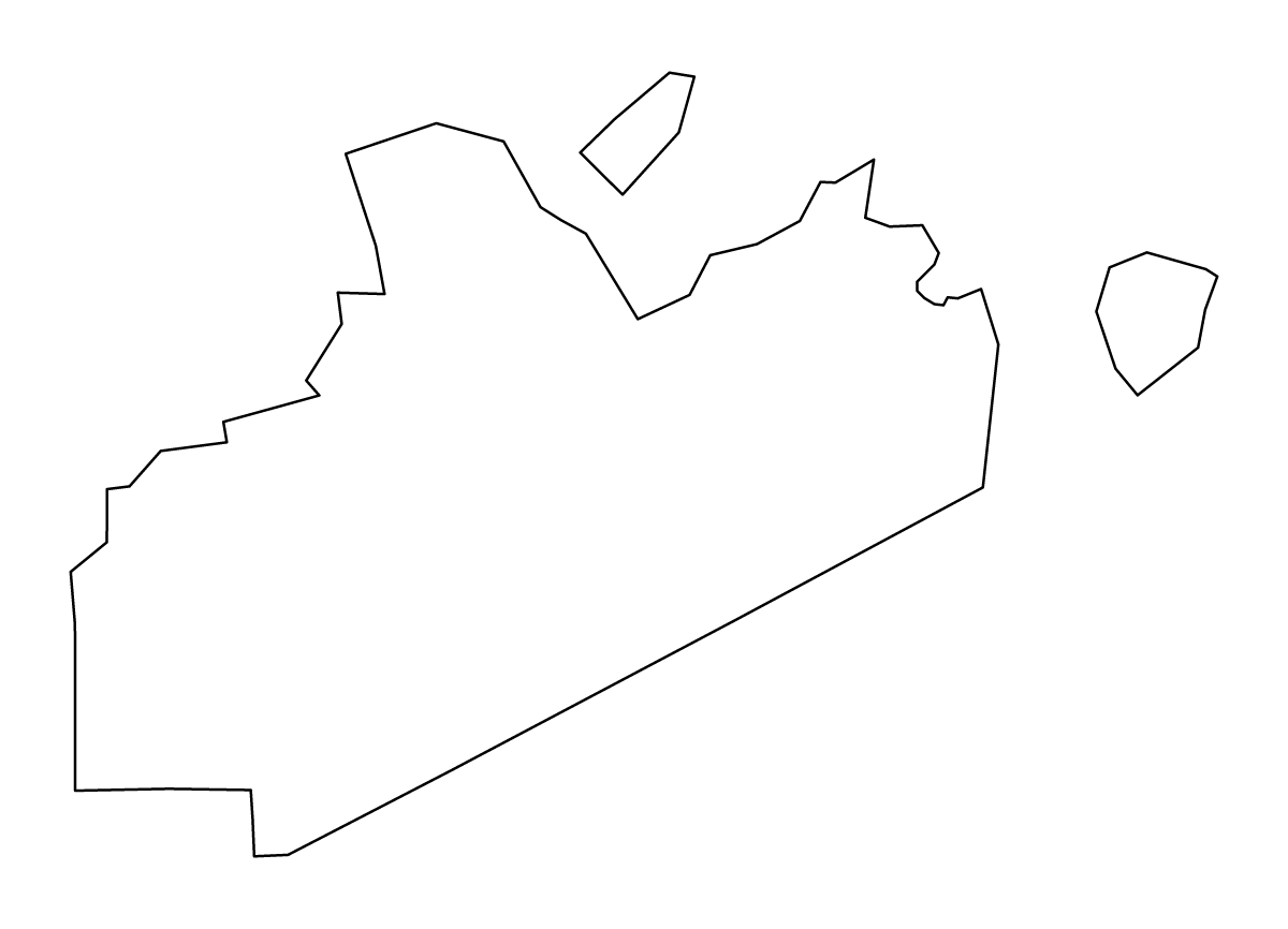 Mapa de contorno de Norfolk, Massachusetts.