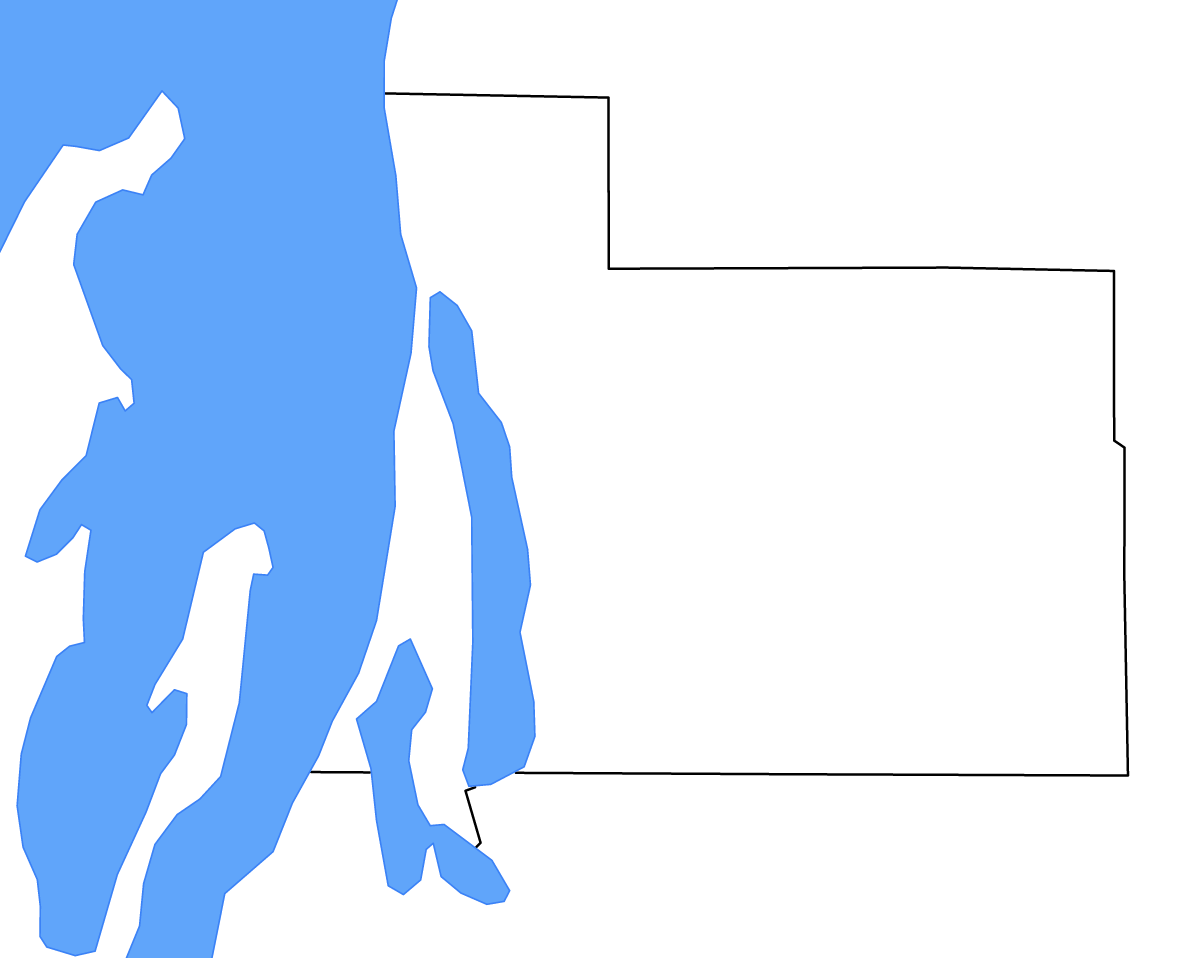 Mapa de contorno de Antrim, Michigan con lagos.