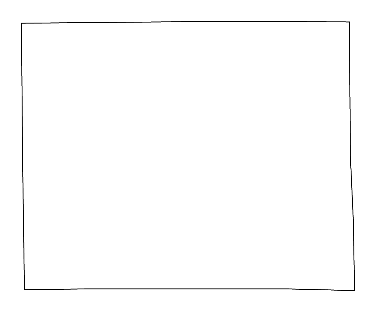 Outline map of Calhoun County, Michigan with rivers.