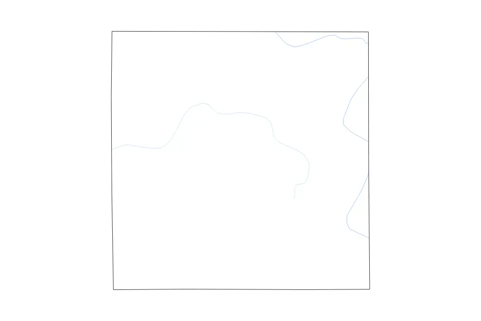 Mapa de Eaton, Michigan de tipo contorno y ríos para América del Norte, con contorno y ríos con límites limpios.