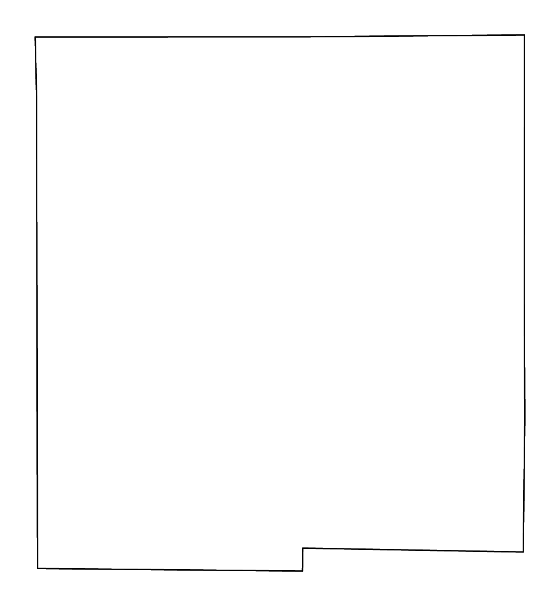 Carte de contour de Gladwin, Michigan avec rivières.