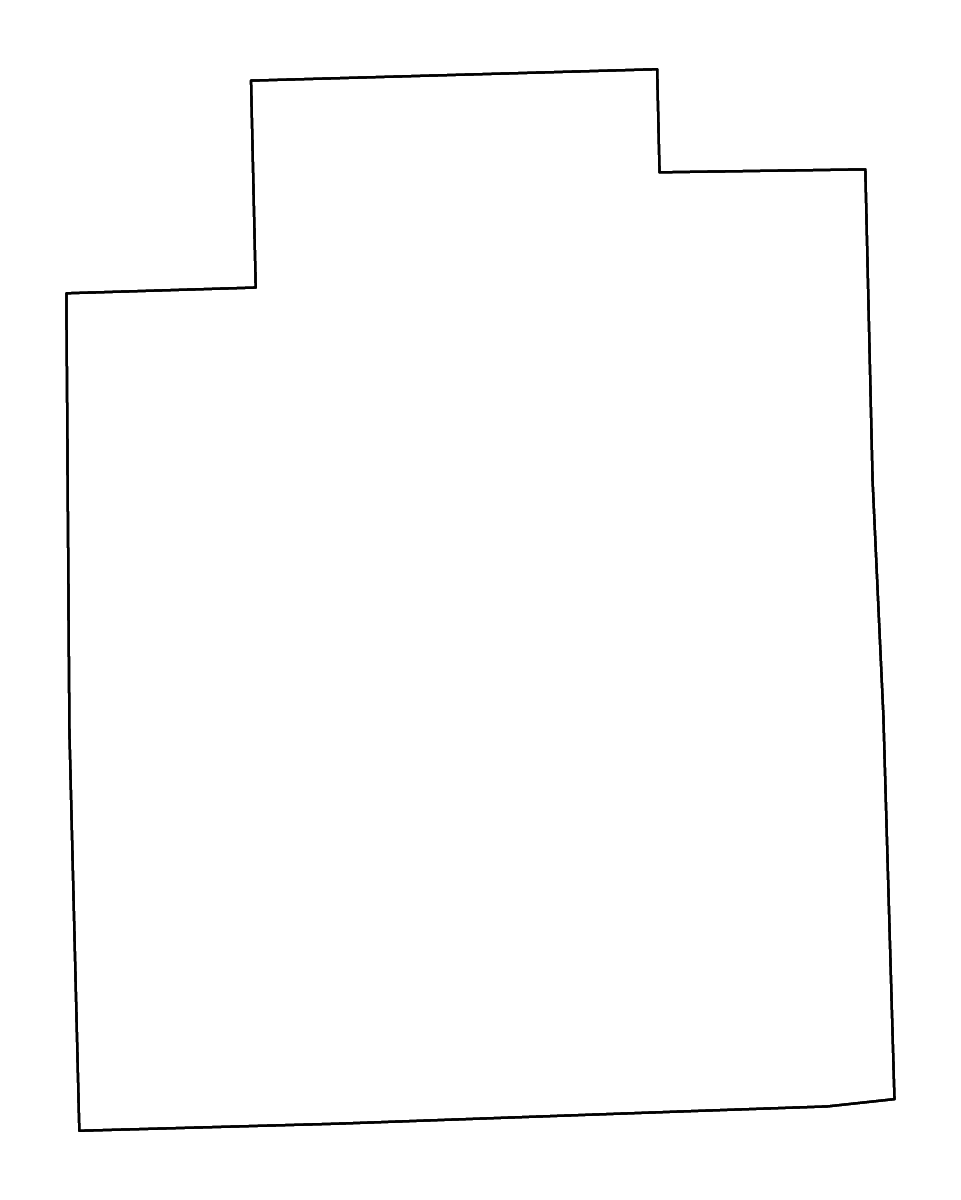 Carte de contour de Lapeer, Michigan avec rivières.