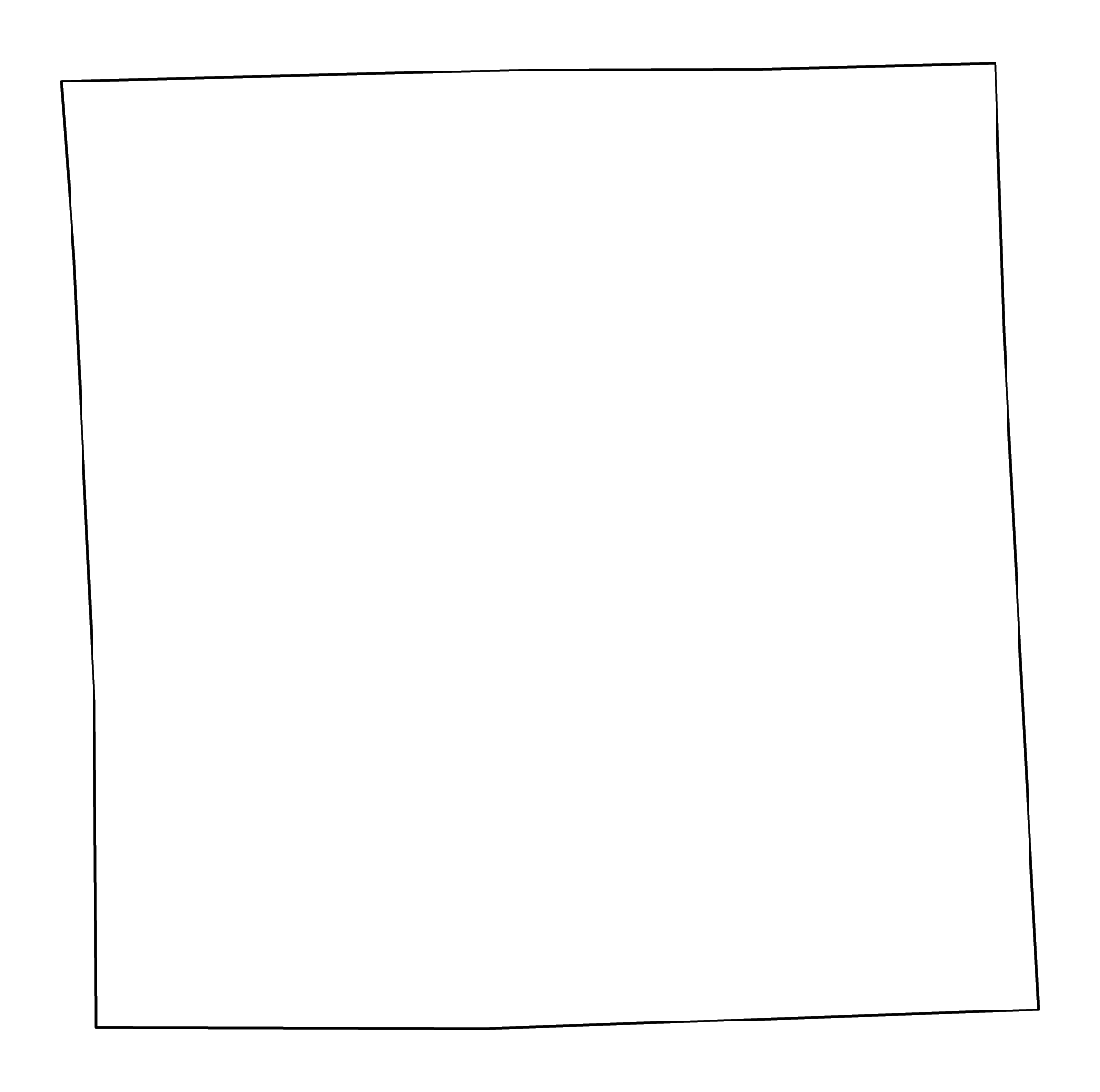 Outline map of Livingston County, Michigan with rivers.
