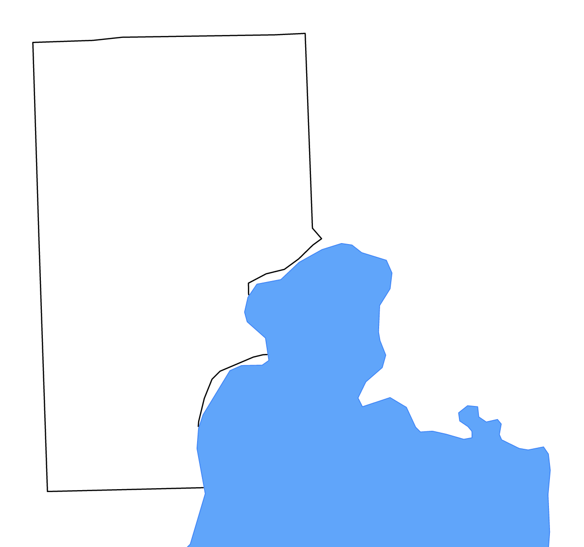 Carte de contour de Macomb, Michigan avec lacs.