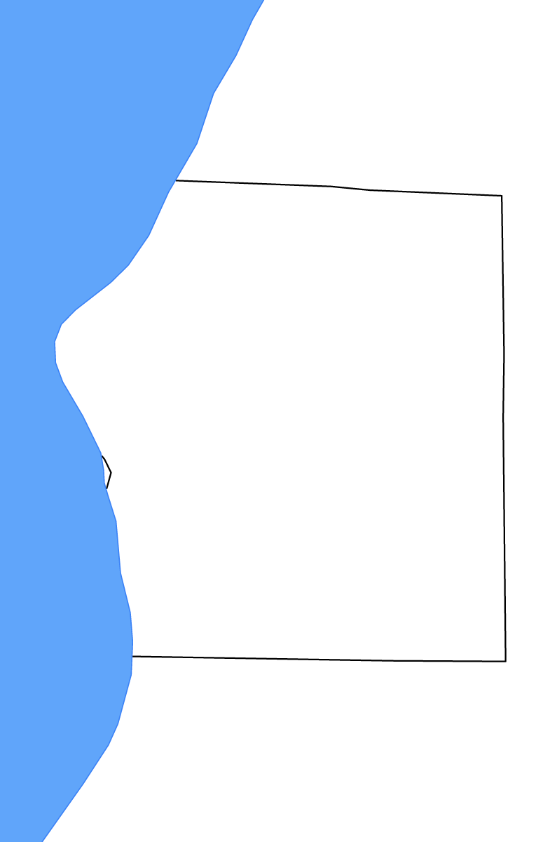 Mapa de contorno de Mason, Michigan con lagos.