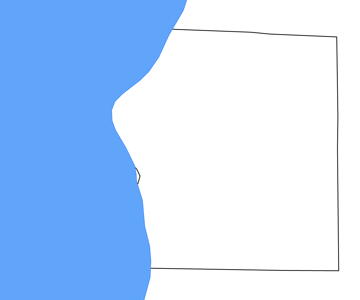 Mapa de contorno de Mason, Michigan con lagos.