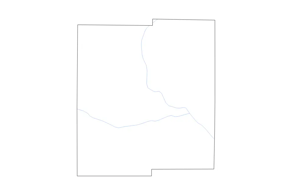 Mapa de Midland, Michigan de tipo contorno y ríos para América del Norte, con contorno y ríos con límites limpios.