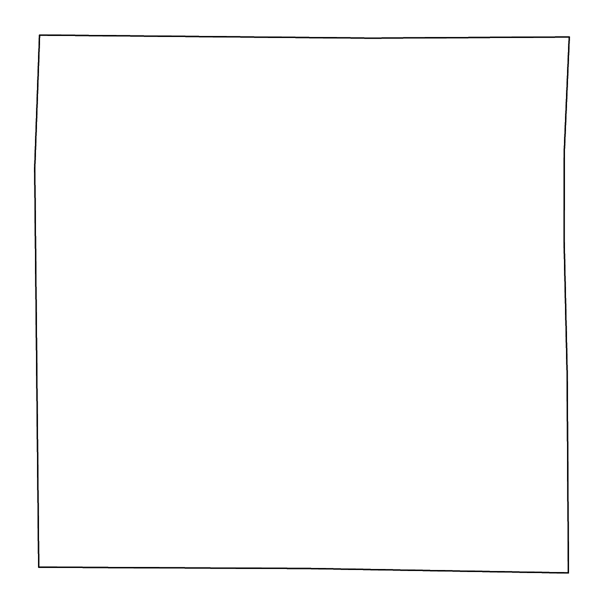 Carte de contour de Missaukee, Michigan avec rivières.
