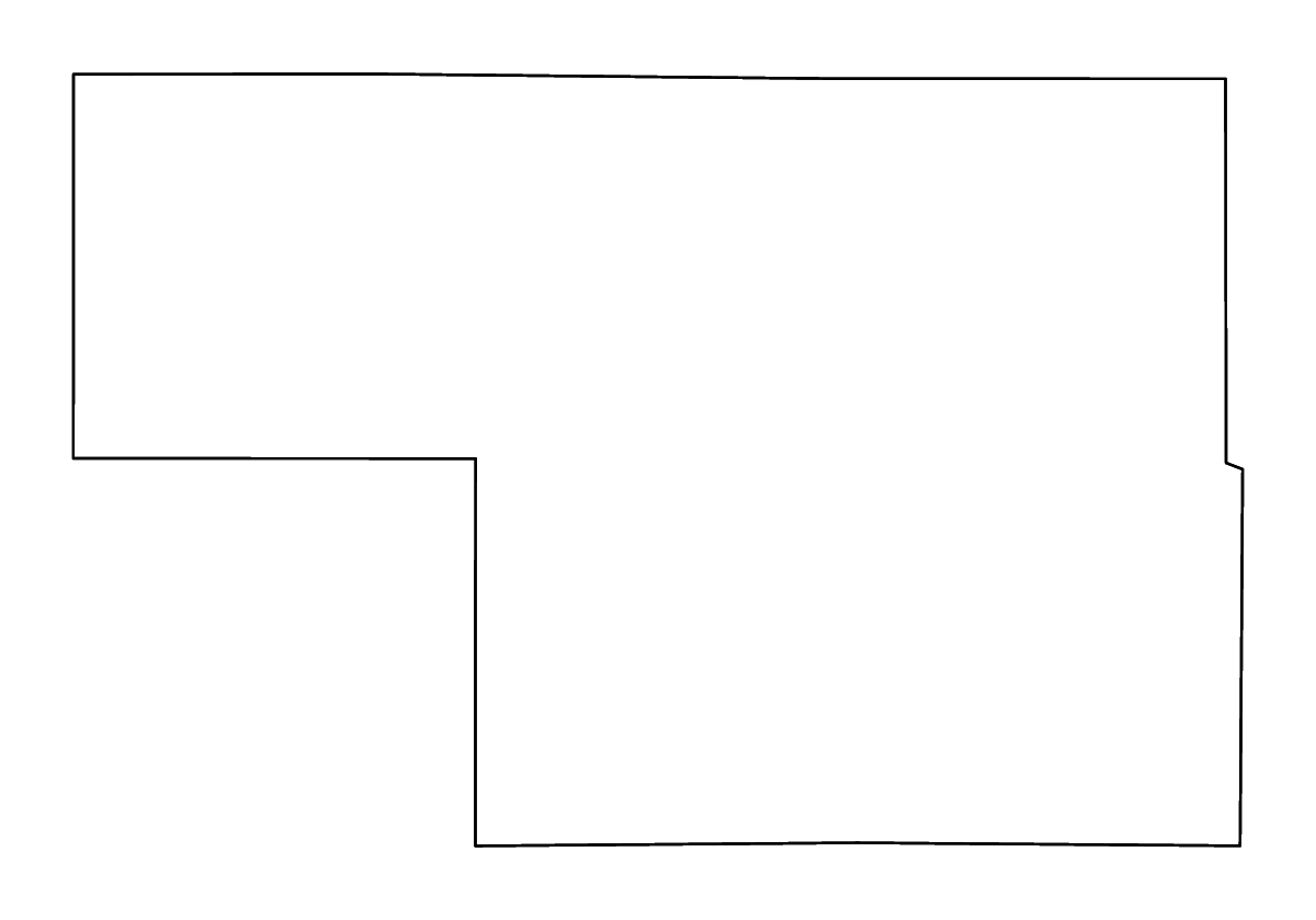 Mapa de contorno de Montcalm, Michigan con ríos.