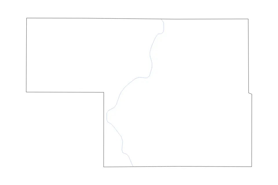 Carte de Montcalm, Michigan de type contour et rivières pour Amérique du Nord, montrant contour et rivières avec des limites nettes.