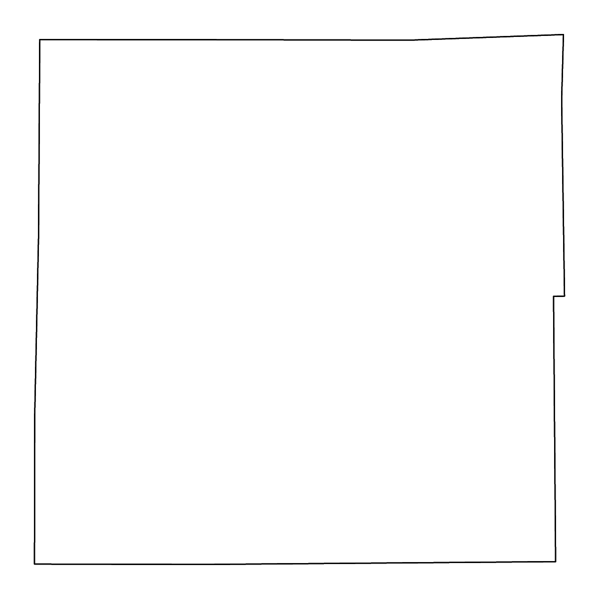 Mapa de contorno de Montmorency, Michigan con ríos.