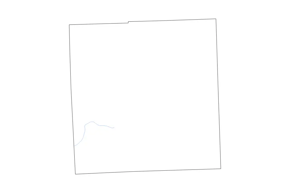 Carte de Oakland, Michigan de type contour et rivières pour Amérique du Nord, montrant contour et rivières avec des limites nettes.
