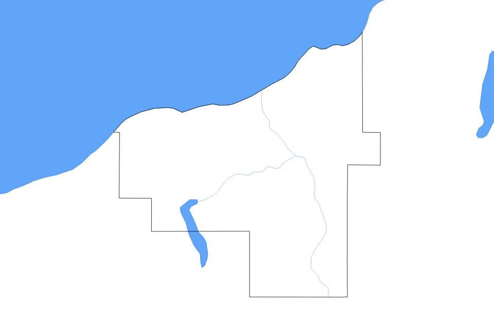 Ontonagon outline map preview