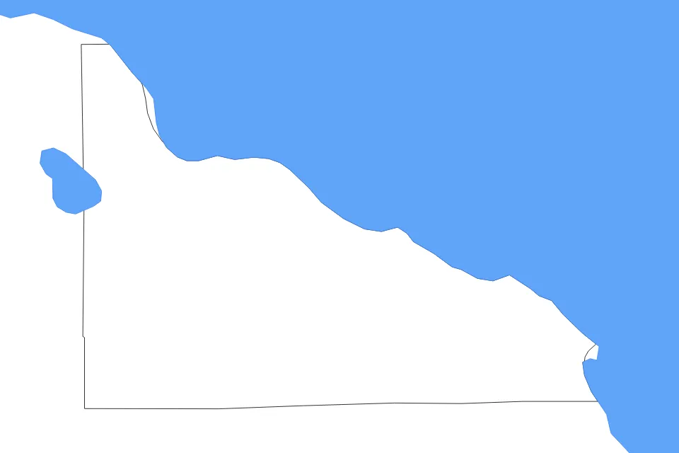 Presque Isle outline map preview