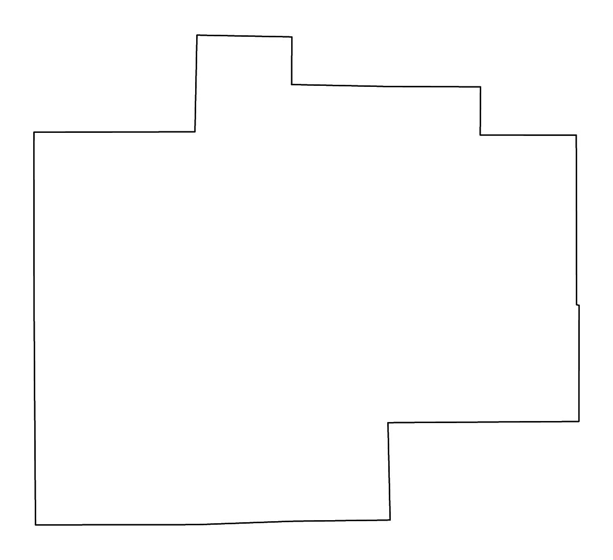 Mapa de contorno de Saginaw, Michigan con ríos.