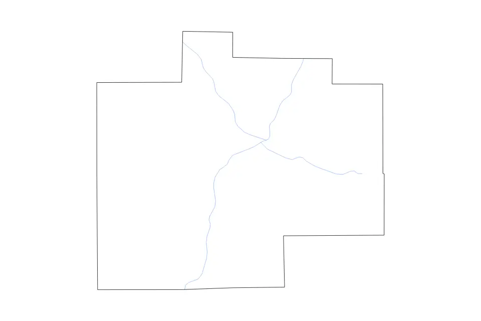 Carte de Saginaw, Michigan de type contour et rivières pour Amérique du Nord, montrant contour et rivières avec des limites nettes.