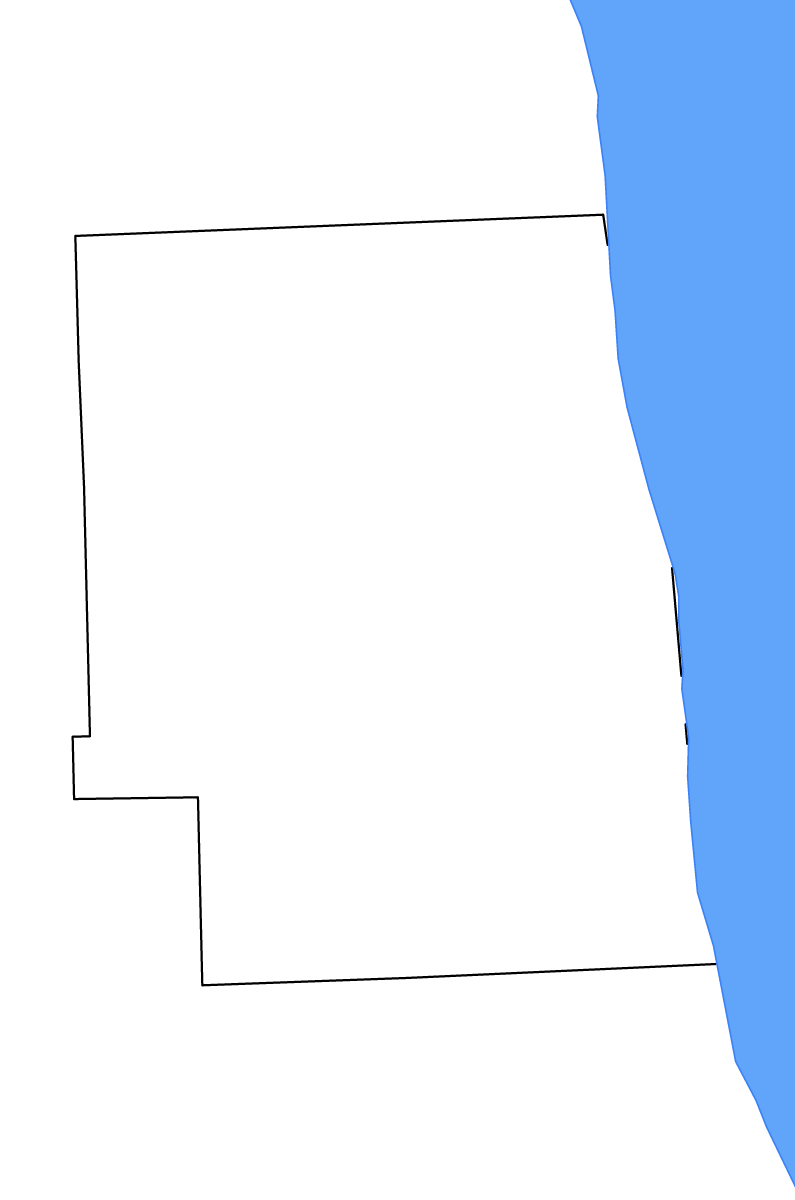 Mapa de contorno de Sanilac, Michigan con lagos y ríos.