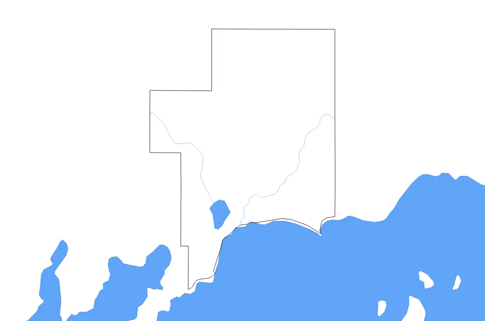 Schoolcraft outline map preview