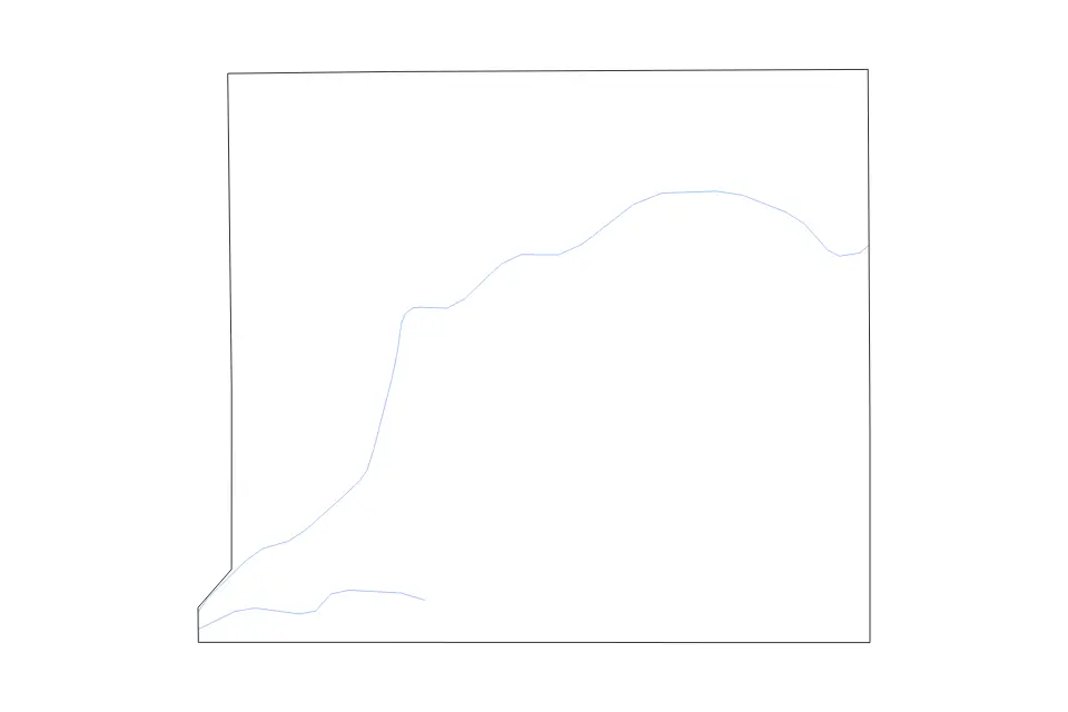 Mapa de St. Joseph, Michigan de tipo contorno y ríos para América del Norte, con contorno y ríos con límites limpios.