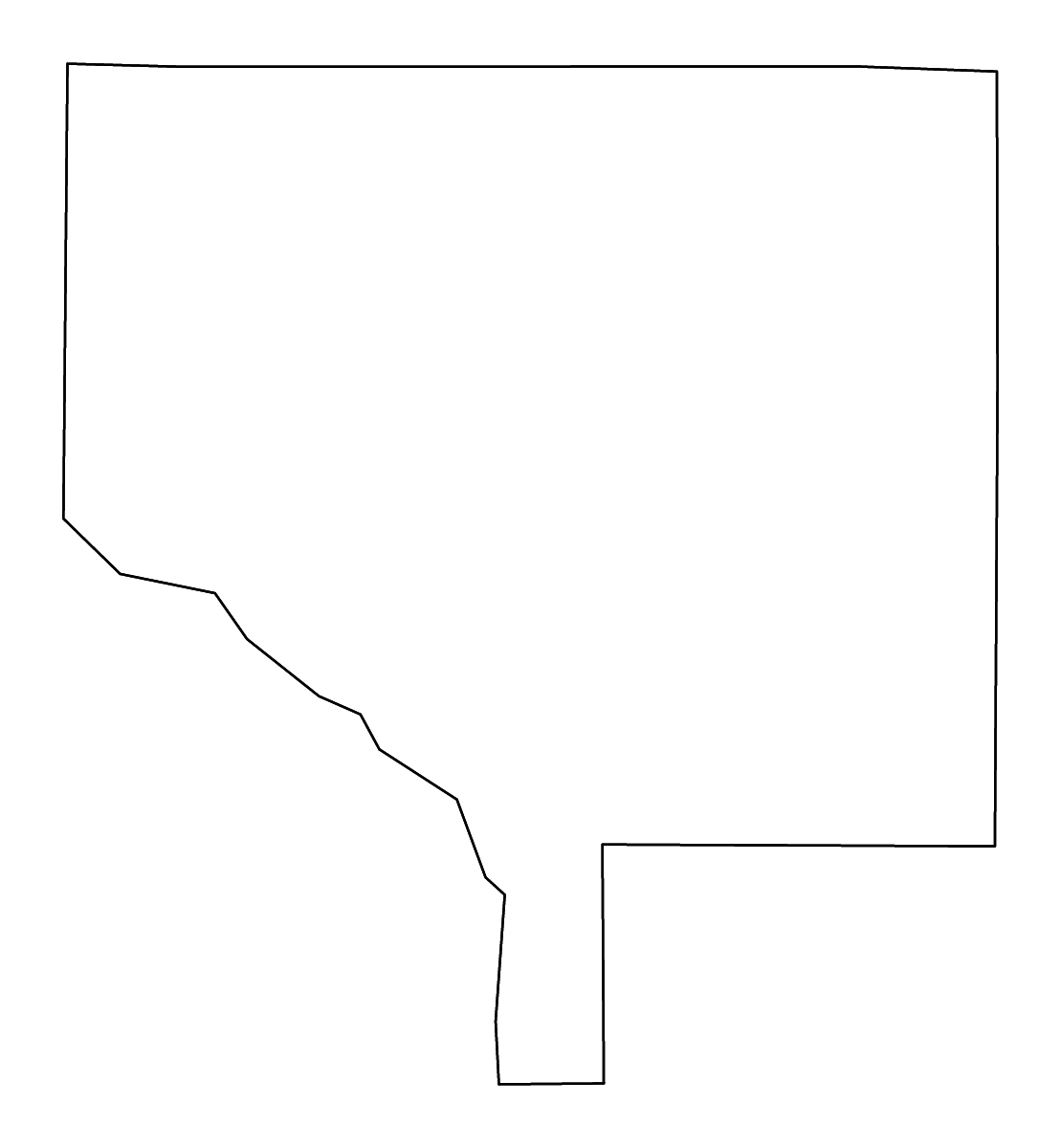Mapa de contorno de Anoka, Minnesota con ríos.