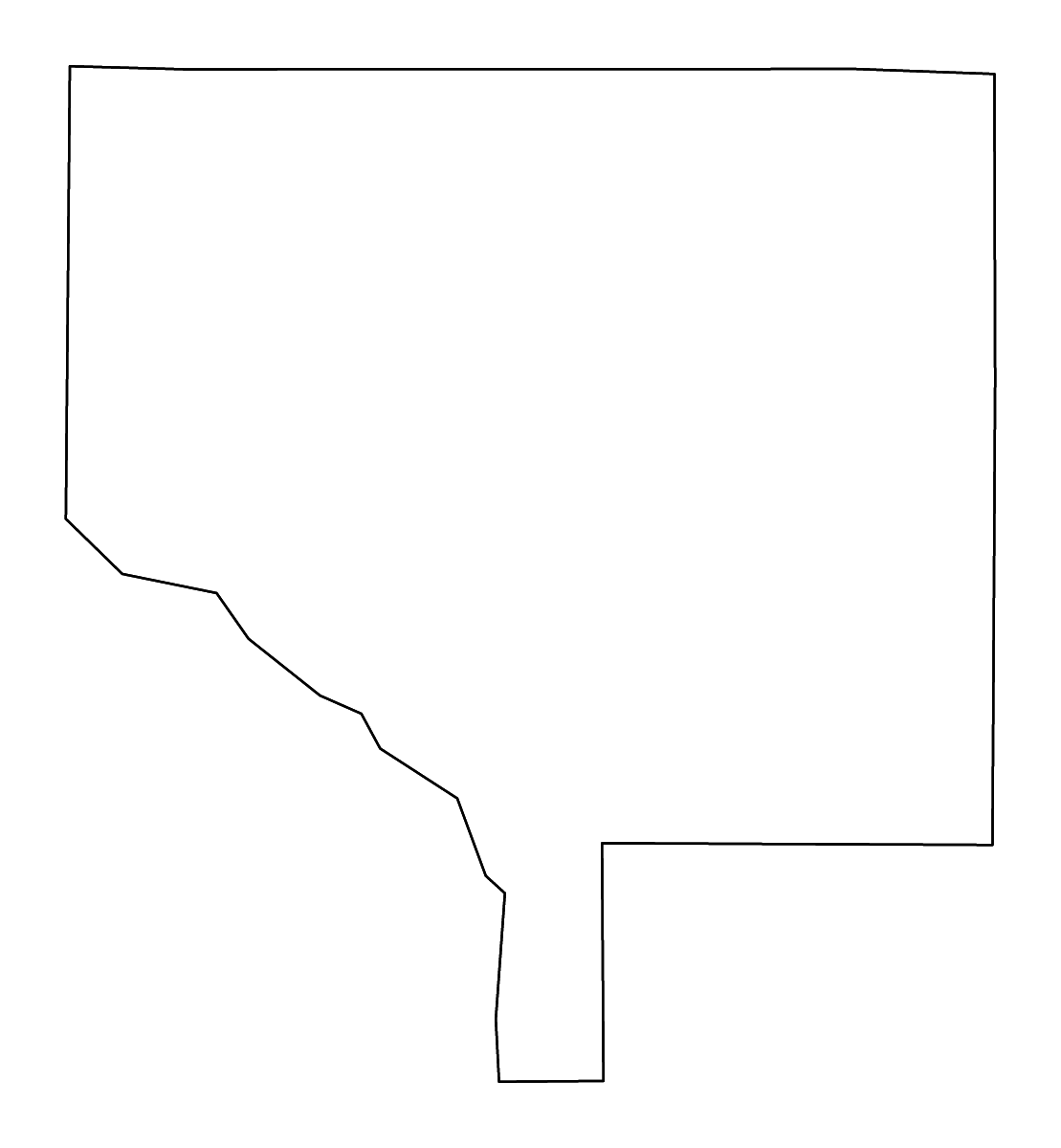 Mapa de contorno de Anoka, Minnesota con ríos.