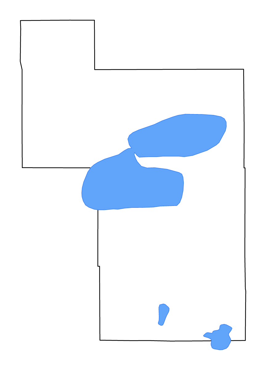 Mapa de contorno de Beltrami, Minnesota con lagos y ríos.