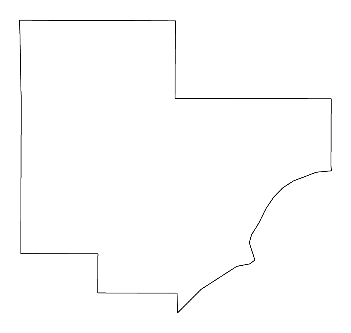 Mapa de contorno de Carver, Minnesota con ríos.