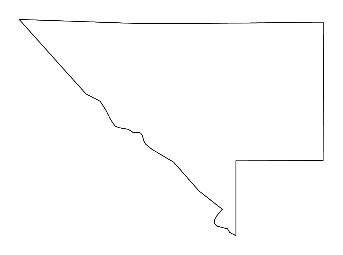 Mapa de contorno de Chippewa, Minnesota con ríos.