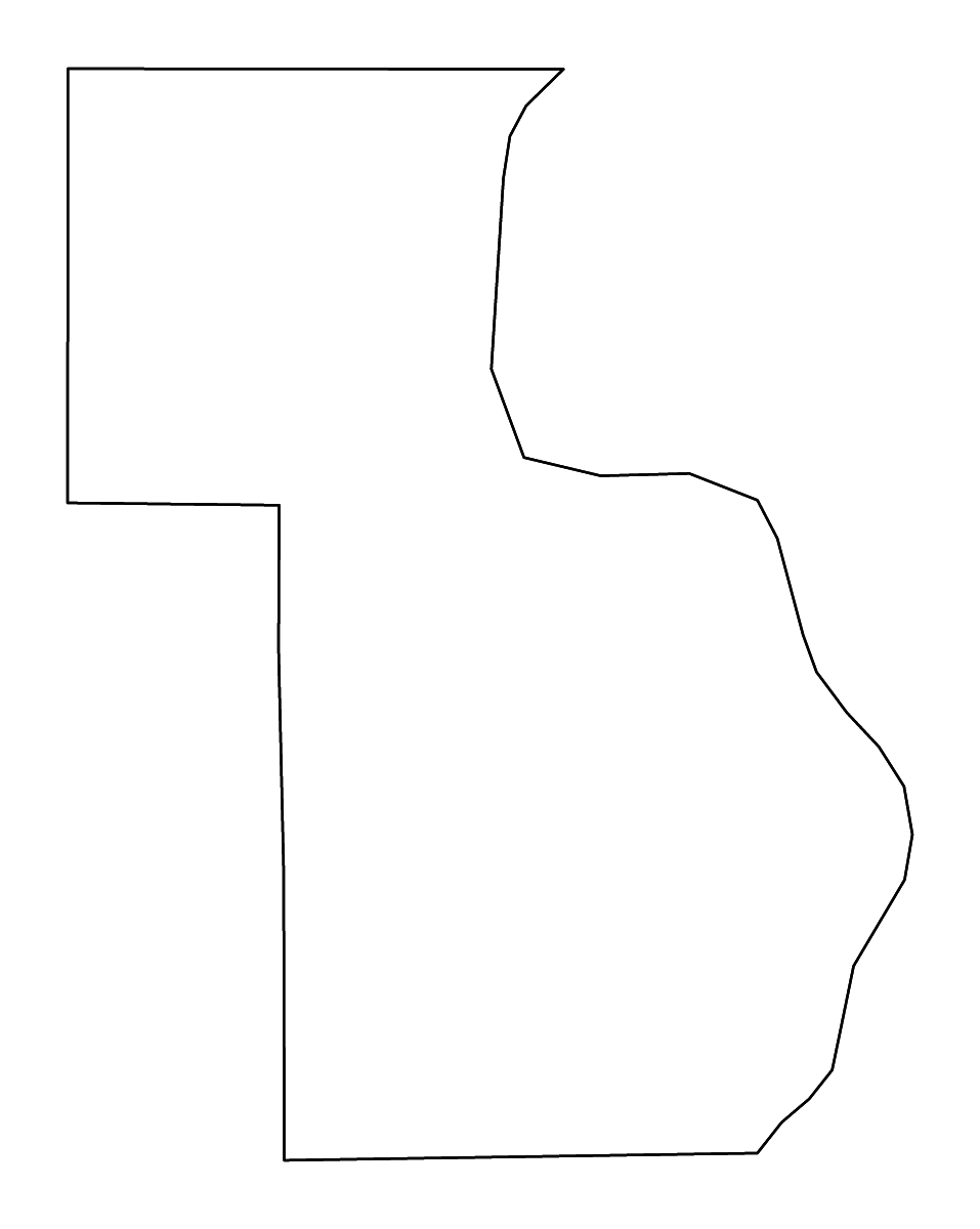 Mapa de contorno de Chisago, Minnesota con ríos.