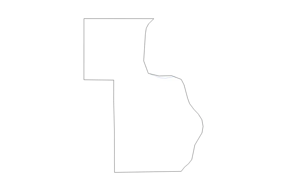 Carte de Chisago, Minnesota de type contour et rivières pour Amérique du Nord, montrant contour et rivières avec des limites nettes.