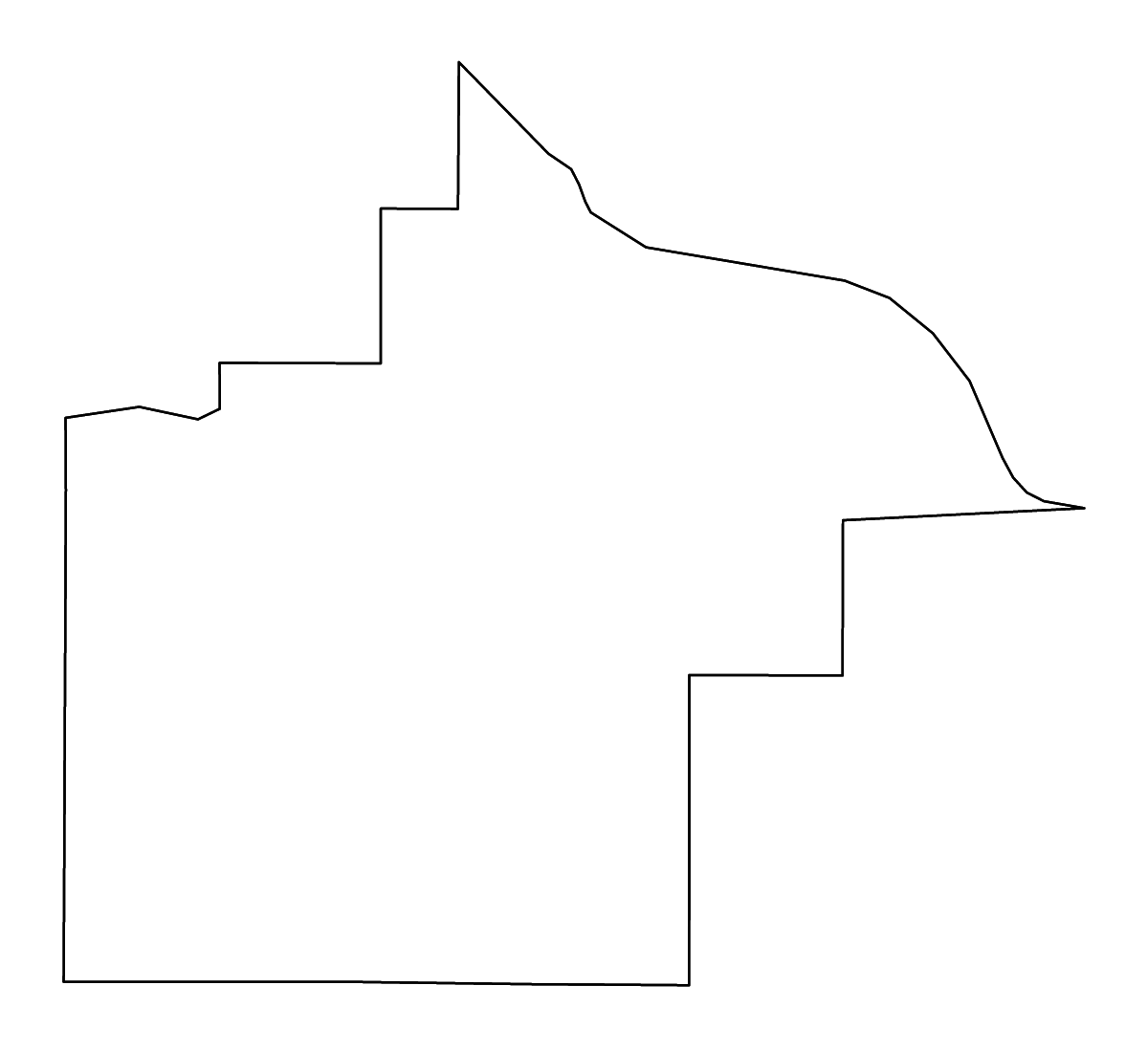 Mapa de contorno de Goodhue, Minnesota con ríos.