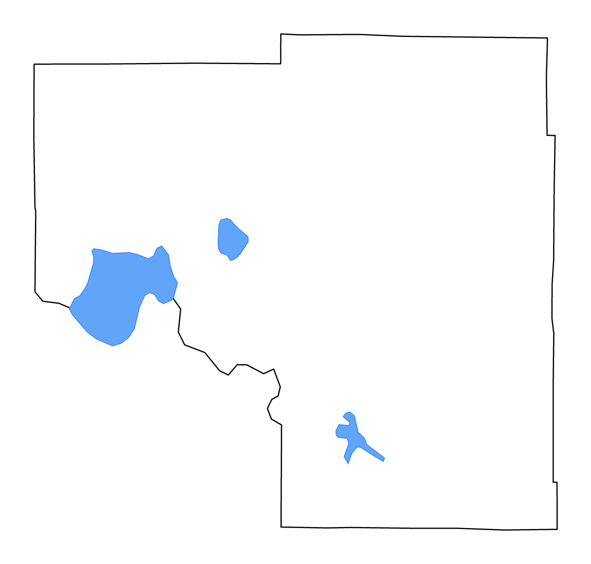 Mapa de contorno de Itasca, Minnesota con lagos y ríos.