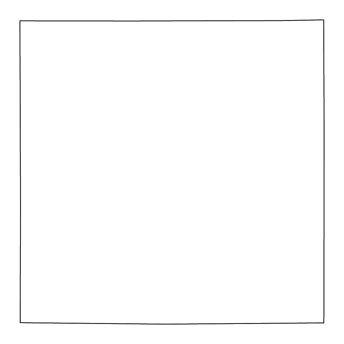 Outline map of Mahnomen County, Minnesota with rivers.