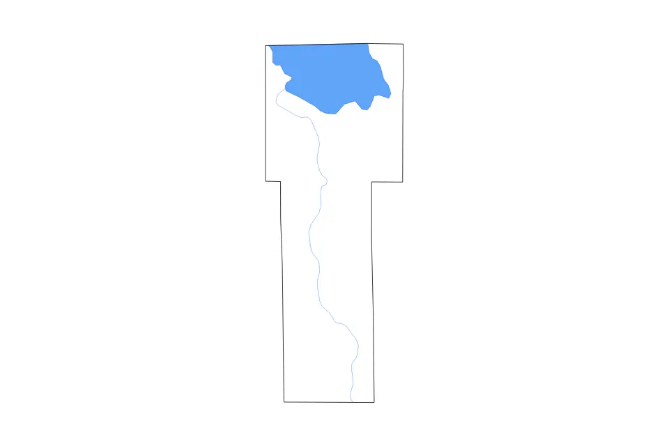 Mapa de Mille Lacs, Minnesota de tipo contorno, lagos y ríos para América del Norte, con contorno, lagos y ríos con elementos de agua como Mille Lacs Lake.
