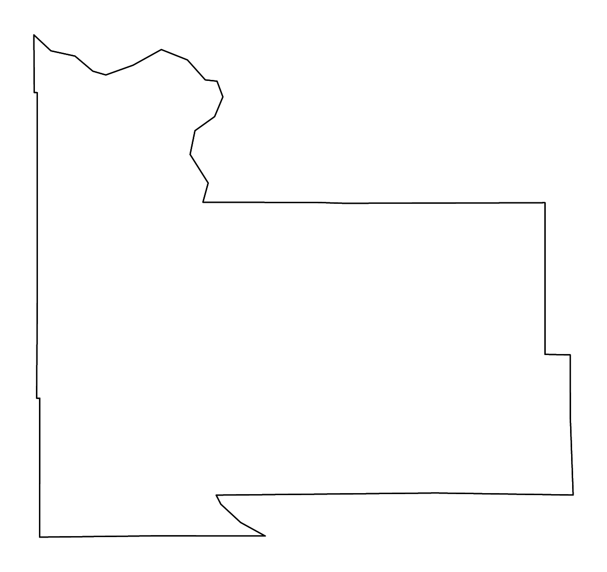 Mapa de contorno de Morrison, Minnesota con ríos.