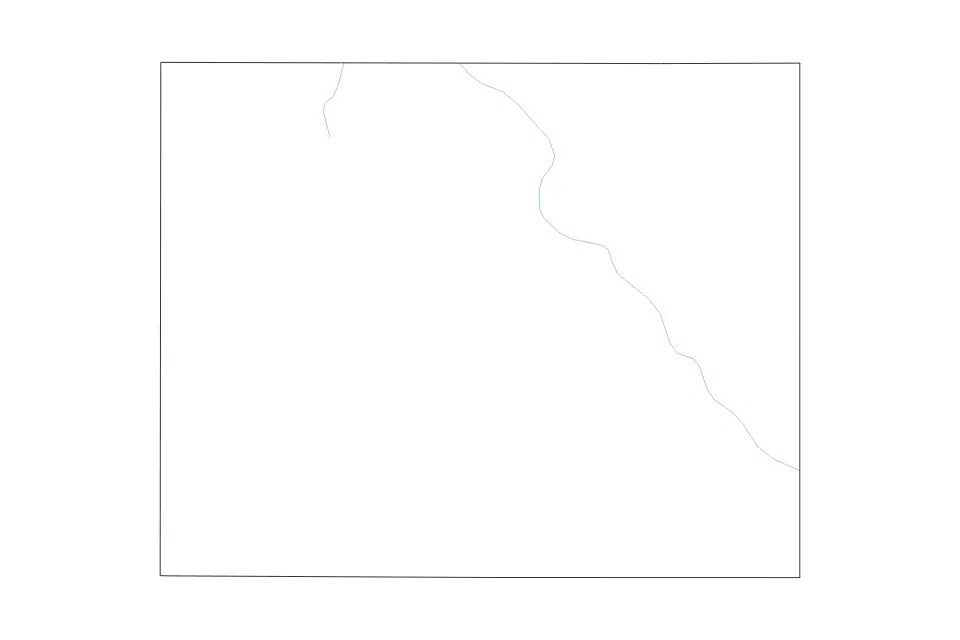 Carte de Murray, Minnesota de type contour et rivières pour Amérique du Nord, montrant contour et rivières avec des limites nettes.