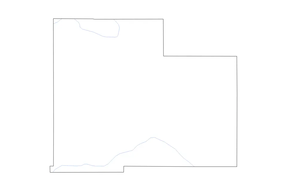 Carte de Olmsted, Minnesota de type contour et rivières pour Amérique du Nord, montrant contour et rivières avec des limites nettes.