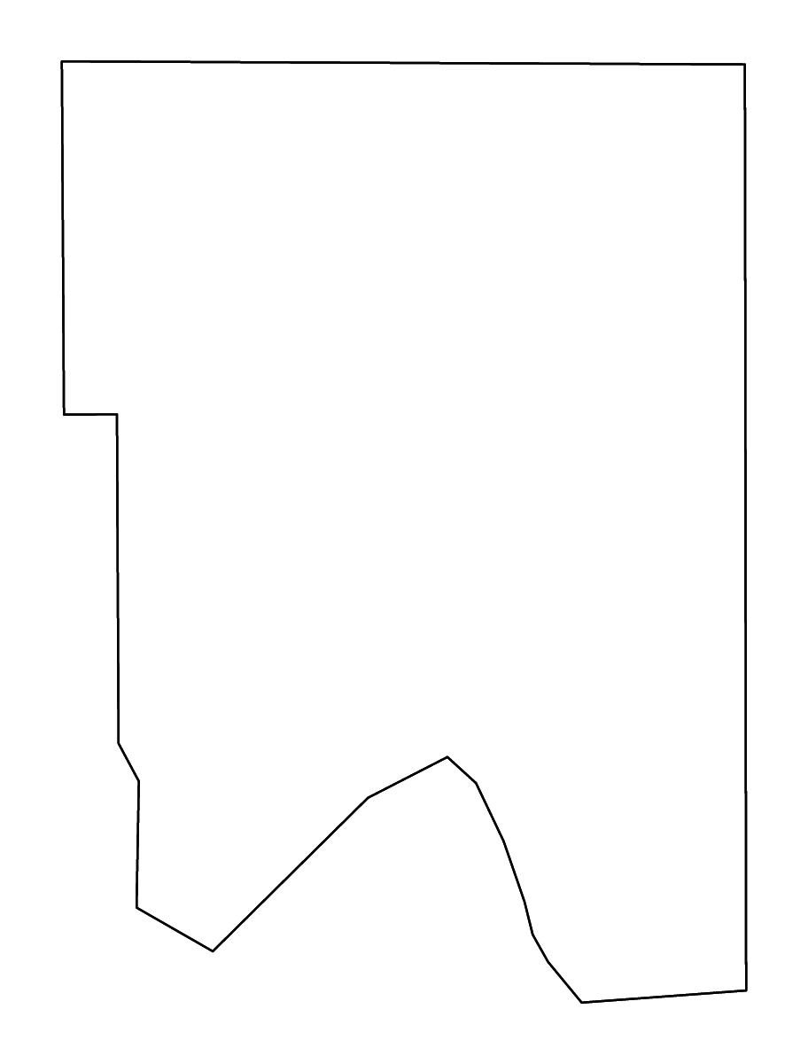 Mapa de contorno de Ramsey, Minnesota con ríos.