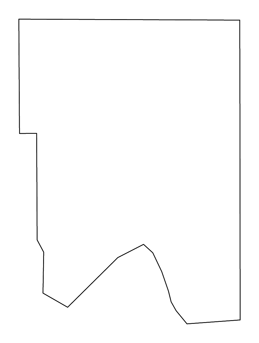 Mapa de contorno de Ramsey, Minnesota con ríos.