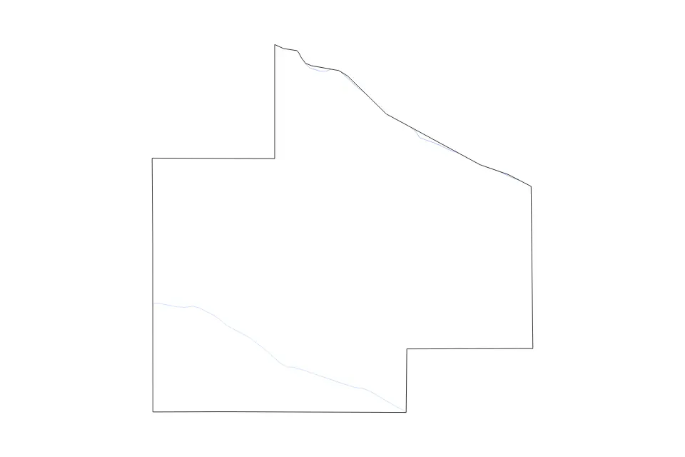Mapa de Redwood, Minnesota de tipo contorno y ríos para América del Norte, con contorno y ríos con límites limpios.