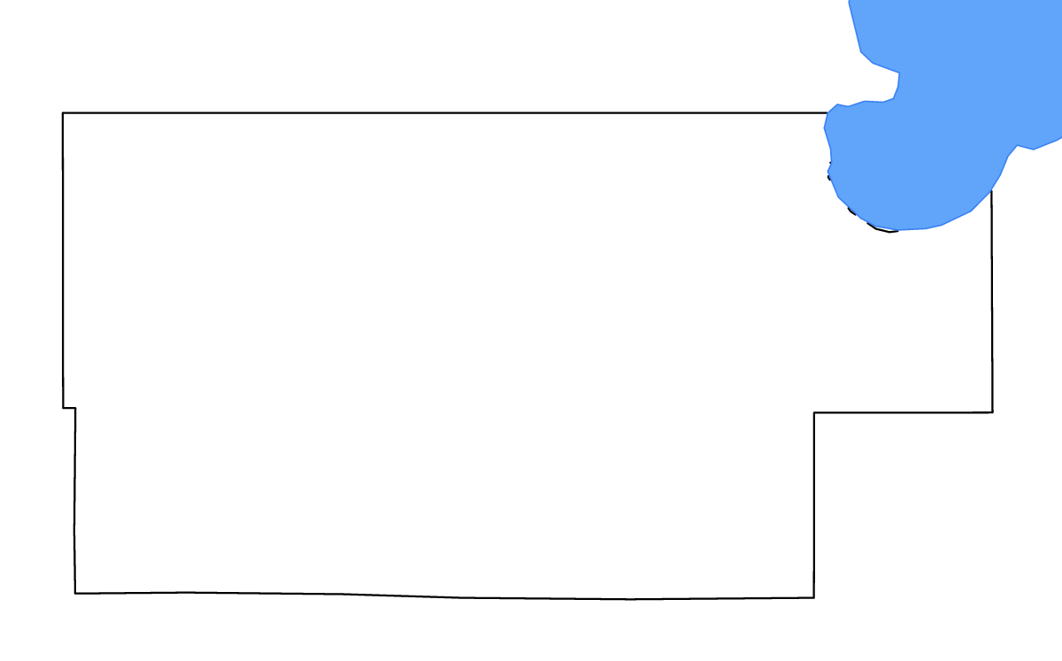 Mapa de contorno de Roseau, Minnesota con lagos y ríos.