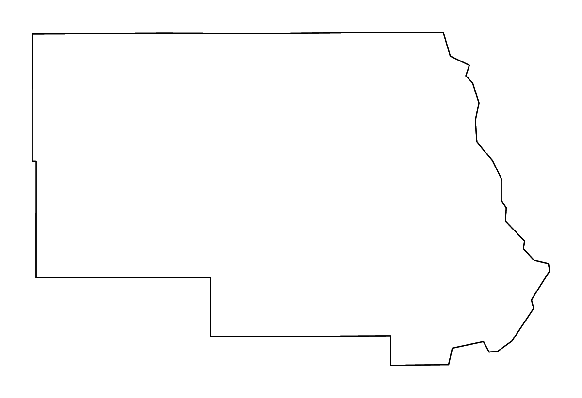 Carte de contour de Stearns, Minnesota avec rivières.