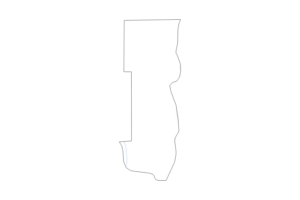 Carte de Washington, Minnesota de type contour et rivières pour Amérique du Nord, montrant contour et rivières avec des limites nettes.