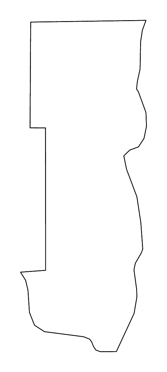 Mapa de contorno de Washington, Minnesota con ríos.