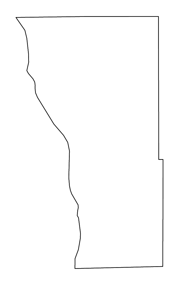 Mapa de contorno de Wilkin, Minnesota con ríos.