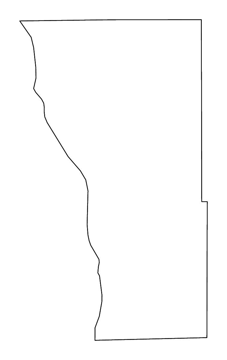Mapa de contorno de Wilkin, Minnesota con ríos.