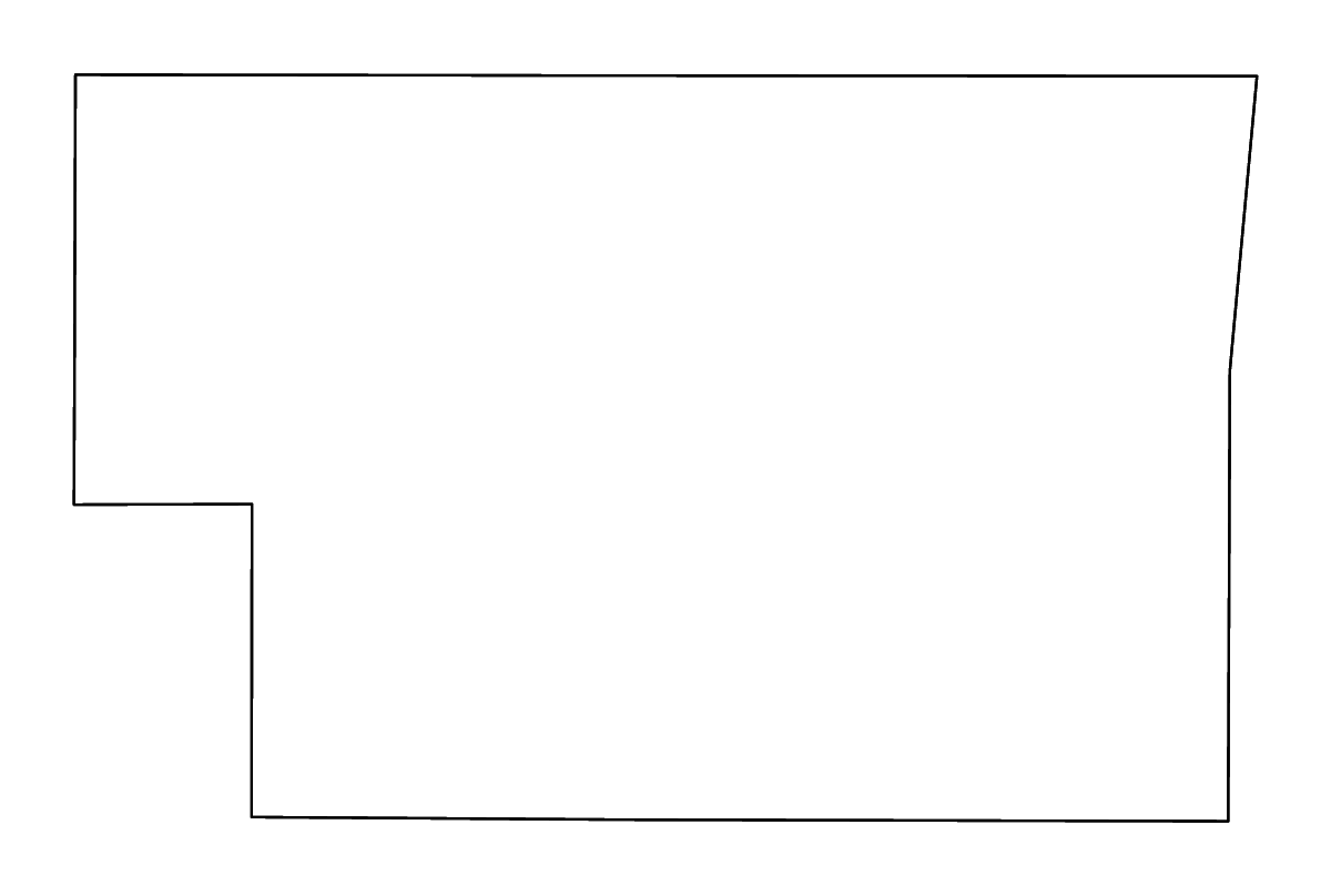 Mapa de contorno de Alcorn, Mississippi con ríos.