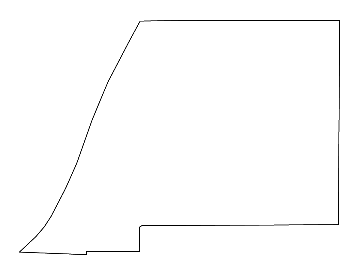 Carte de contour de Attala, Mississippi avec rivières.